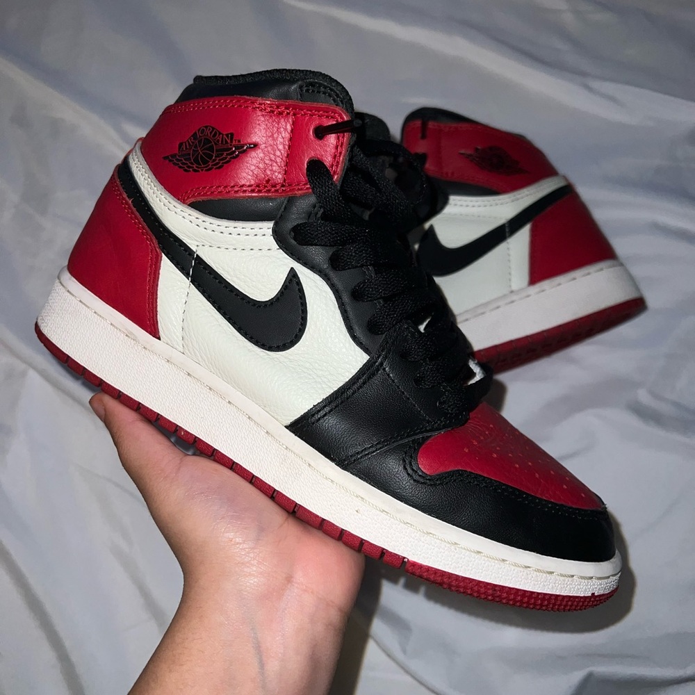 Jordan 1 bred toe 5Y/6.5W